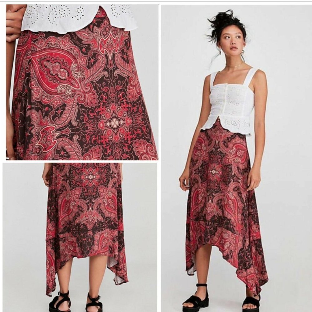 Free People At The Shore Skirt in plum